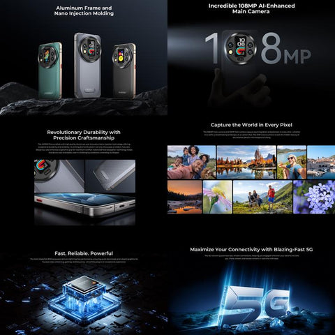 Oukitel WP200 Pro 5G Rugged Phone Dual SIM 24GB+1TB