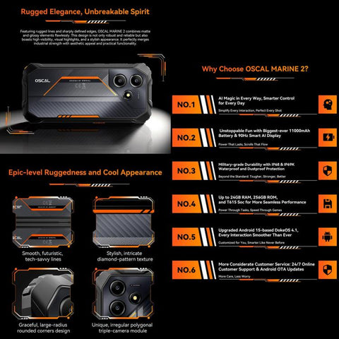 Blackview Oscal Marine 2 Rugged Phone Dual SIM 4GB+64GB