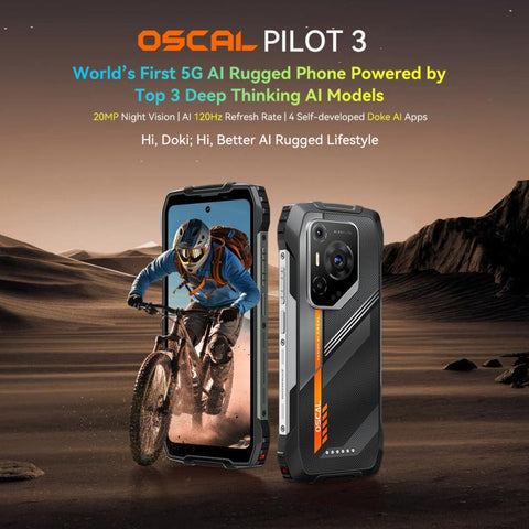 Blackview Oscal Pilot 3 5G Rugged Phone Dual SIM Night Vision Camera 12GB+256GB