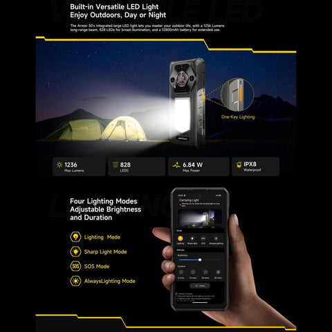 Ulefone Armor 30 Rugged Phone Dual SIM Night Vision Camera 12GB+512GB