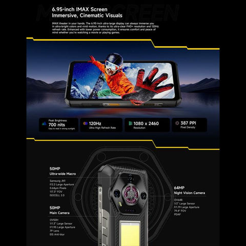 Ulefone Armor 30 Rugged Phone Dual SIM Night Vision Camera 12GB+512GB