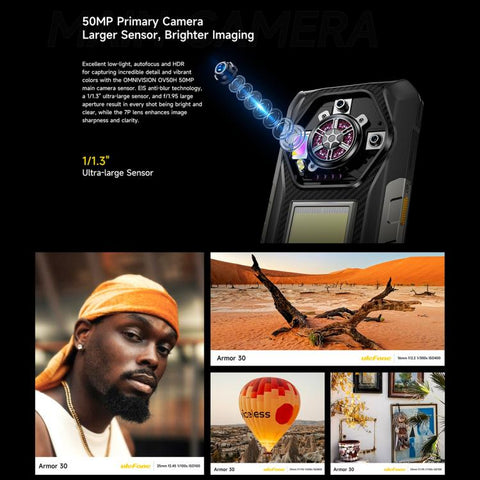 Ulefone Armor 30 Rugged Phone Dual SIM Night Vision Camera 12GB+512GB