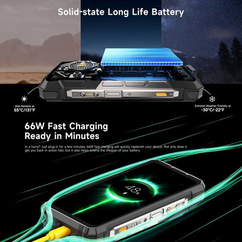 Ulefone Armor 33 Rugged Phone Dual SIM Night Vision Camera 12GB+512GB