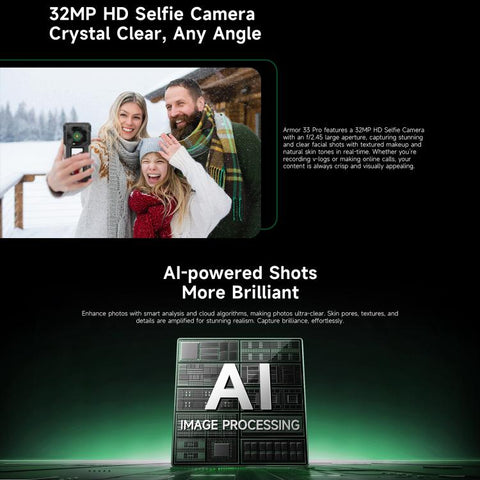 Ulefone Armor 33 Pro 5G Rugged Phone Dual SIM Night Vision Camera 16GB+512GB