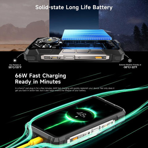 Ulefone Armor 33 Pro 5G Rugged Phone Dual SIM Night Vision Camera 16GB+512GB