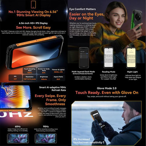 Blackview FORT 1 Rugged Phone Dual Sim 4GB+128GB