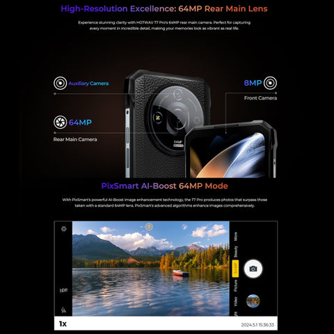HOTWAV T7 Pro Rugged Phone Dual SIM 6GB+256GB