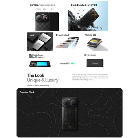 IIIF150 Air3 Rugged Phone Dual SIM Night Vision Camera 12GB+512GB