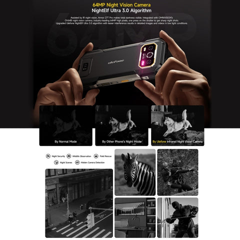 Ulefone Armor 27T Pro 5G Rugged Phone Dual SIM Thermal Imaging 12GB+256GB