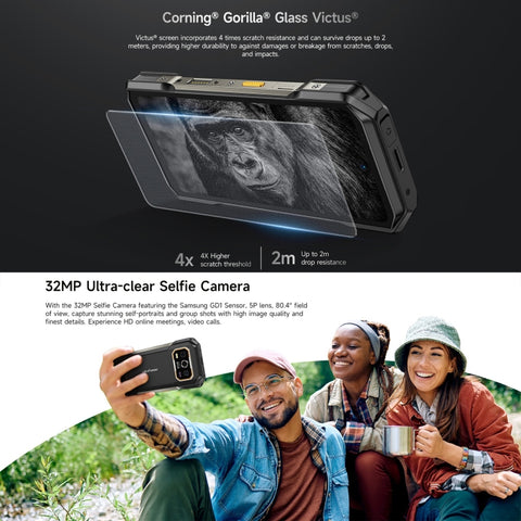 Ulefone Armor 27T Pro 5G Rugged Phone Dual SIM Thermal Imaging 12GB+256GB
