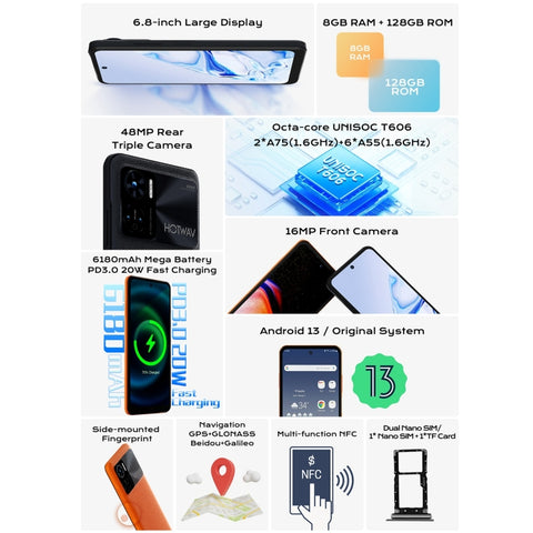 HOTWAV Note 12 Dual SIM 8GB+128GB