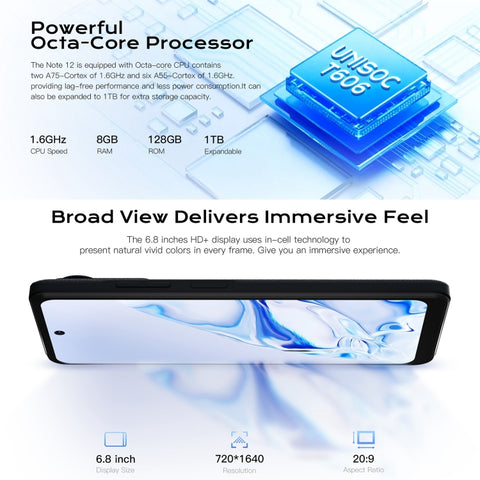 HOTWAV Note 12 Dual SIM 8GB+128GB