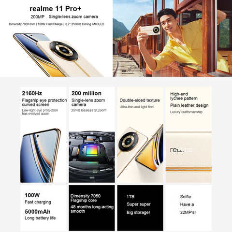 Realme 11 Pro Plus 5G RMX3740 Dual SIM 12GB+1TB (China Version)