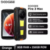 DOOGEE Fire 3 Max 4G Rugged Phone Dual SIM 8GB+256GB