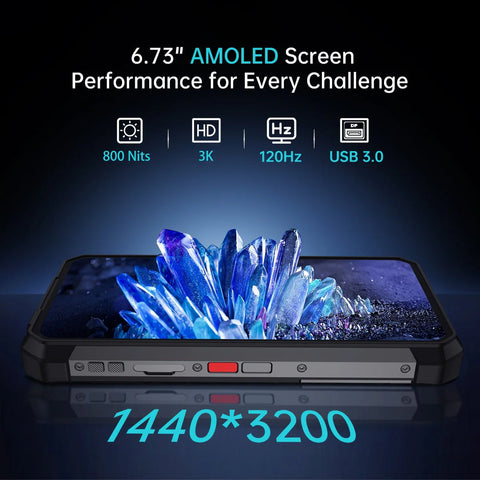 UNIHERTZ SHARK 3 Rugged Phone 16GB+512GB