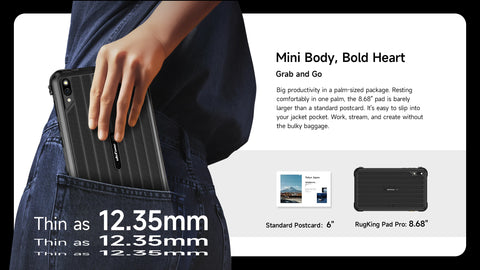 ULEFONE Rugking Pad Pro Tablet 8.68 inch 8GB+128GB