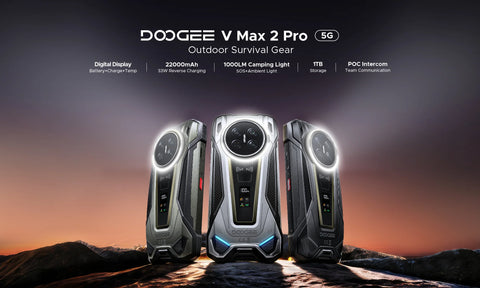 DOOGEE V Max 2 Pro 5G Rugged Phone Dual SIM 16GB+1TB