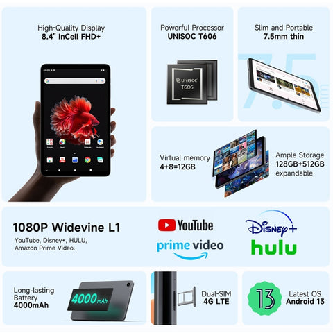 Alldocube iPlay 50 mini T811 LTE 8.4 inch 4GB+128GB