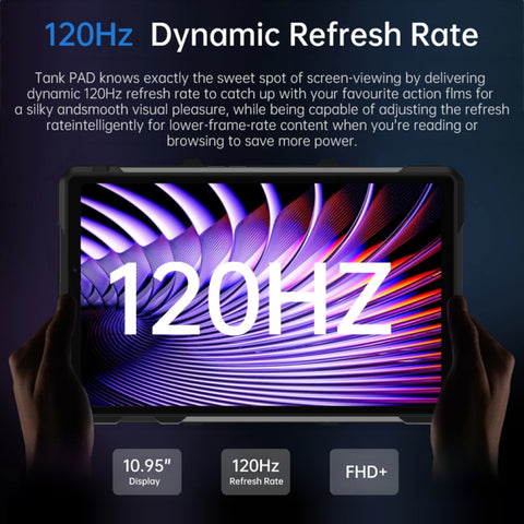Unihertz Tank Pad Rugged Tablet PC 5G 10.95 inch Projector 16GB+512GB