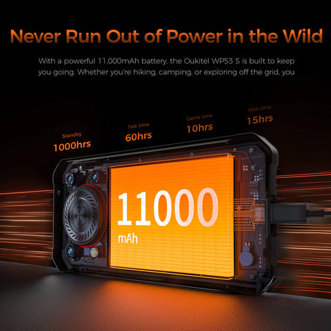OUKITEL WP53S Rugged Phone Dual SIM 4GB+128GB