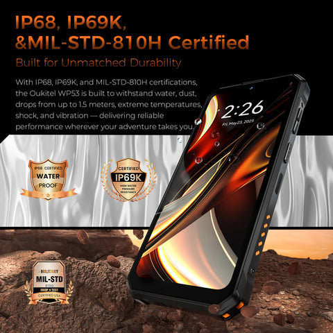 OUKITEL WP53 Rugged Phone Dual SIM 8GB+512GB