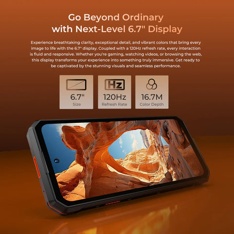 OUKITEL WP58 PRO Rugged Phone Dual SIM 8GB+512GB