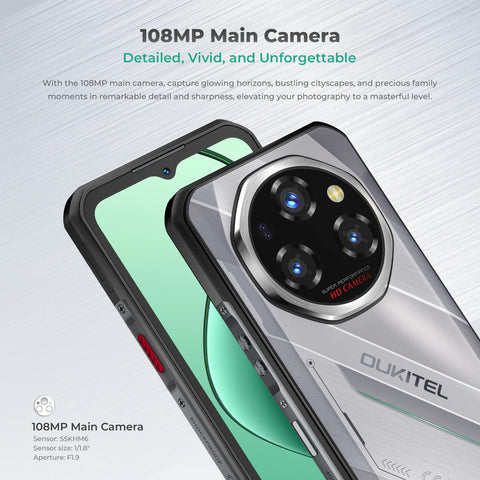 OUKITEL WP62 Rugged Phone Dual SIM 16GB+512GB
