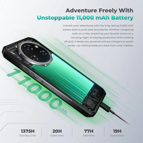 OUKITEL WP62 Rugged Phone Dual SIM 16GB+512GB