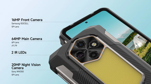 ULEFONE Rugking 5 Pro Rugged Phone Dual SIM 8GB+256GB