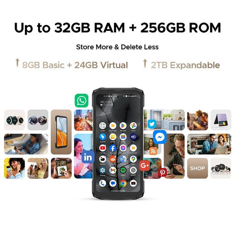 DOOGEE Blade 20 Turbo 5G Rugged Phone Dual Sim 8GB+256GB