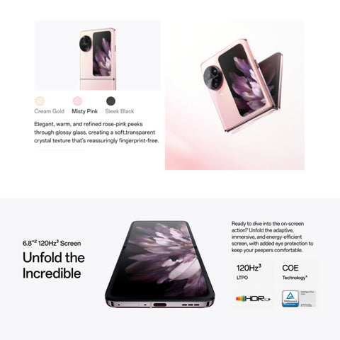 Oppo Find N3 Flip 5G CPH2519 Dual SIM 12GB+256GB (Global Version)