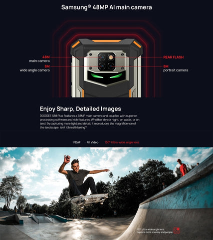 DOOGEE S88 Plus Rugged Phone 8GB+128GB