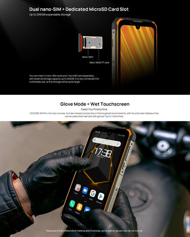 DOOGEE S59 Pro Rugged Phone 4GB+128GB
