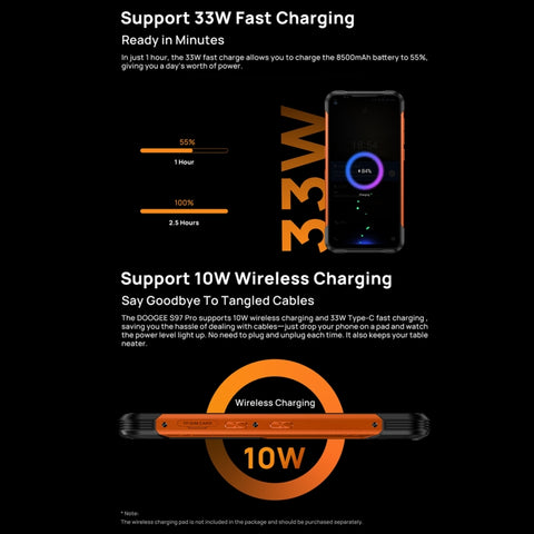 DOOGEE S97 Pro Rugged Phone 8GB+128GB