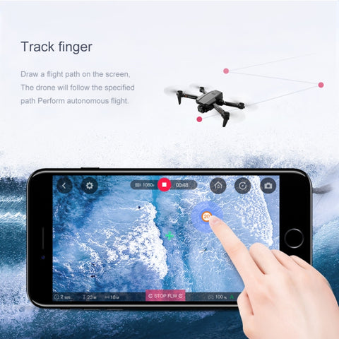 LS-XT6 4K Single Camera Foldable Quadcopter Mini Drone Black