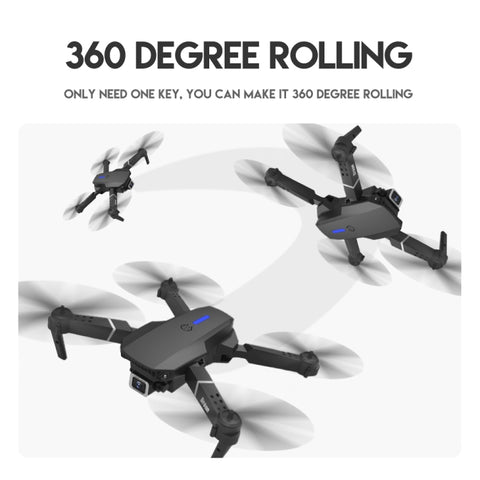 LS-E525 Pro 4K Single HD Camera Three-sided Obstacle Avoidance Mini Foldable Quadcopter Drone Black