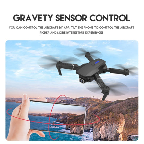 LS-E525 Pro 4K Single HD Camera Three-sided Obstacle Avoidance Mini Foldable Quadcopter Drone Black