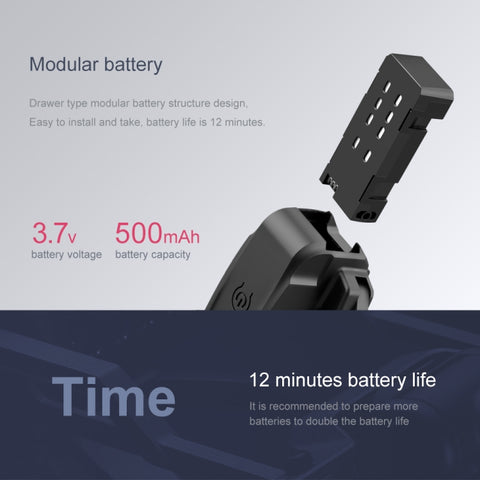 LS-XT6 4K Single Camera Foldable Quadcopter Mini Drone Black
