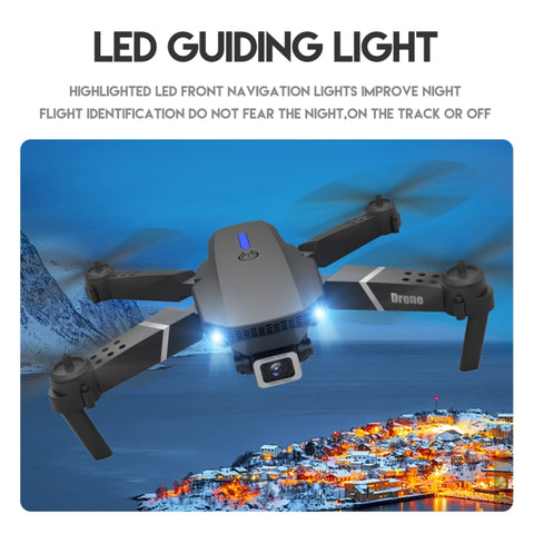 LS-E525 Pro 4K Single HD Camera Three-sided Obstacle Avoidance Mini Foldable Quadcopter Drone Black