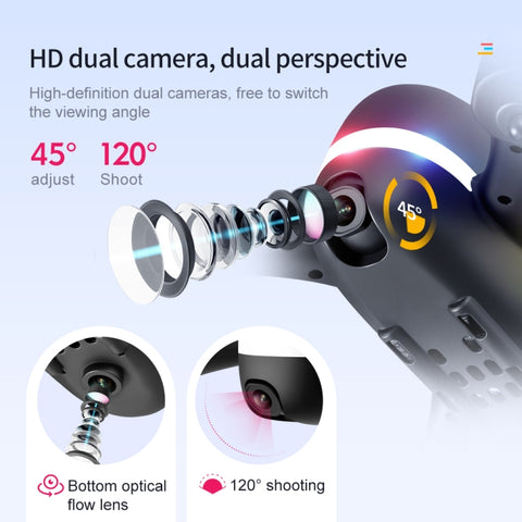 LSRC Rainbow Light Single Lens Mini Drone (480P)