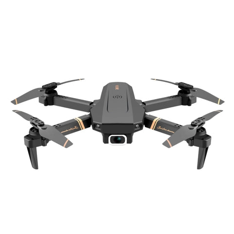 V4 Wide Angel Dual Camera 4K HD with Aut Follow Quadcopter Drone Black