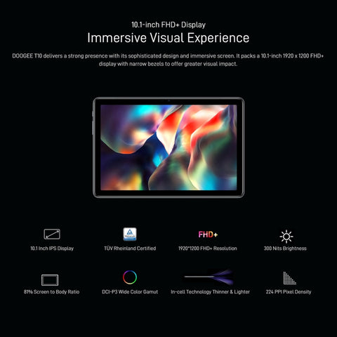 DOOGEE T10 LTE 10.1 inch 8GB+128GB (Global Version)