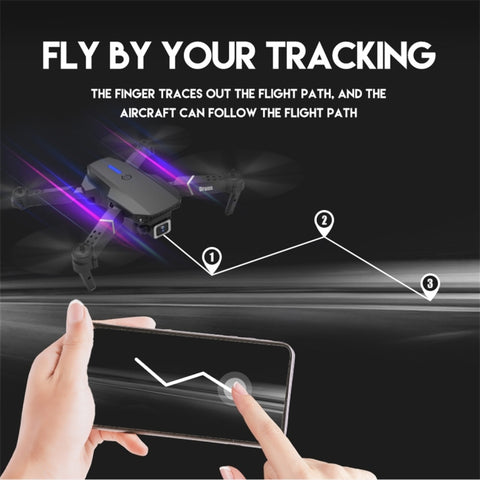 LS-E525 Single Camera Mini Foldable Quadcopter Drone White (1080P)