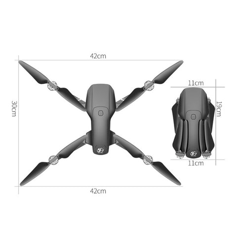 CSJRC S189 GPS Intelligent Positioning HD Aerial Photography UAV Brushless Quadcopter 5G Drone Grey