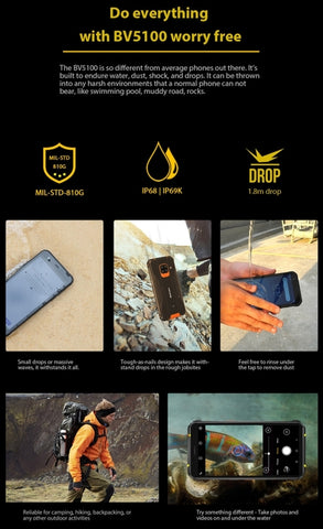 Blackview BV5100 Rugged Phone 4GB+128GB