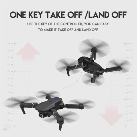 LS-E525 Single Camera Mini Foldable Quadcopter Drone White (1080P)