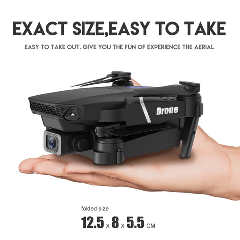 LS-E525 Pro 4K Single HD Camera Three-sided Obstacle Avoidance Mini Foldable Quadcopter Drone Black