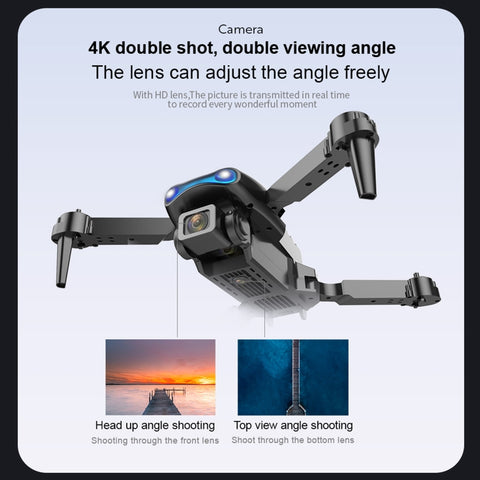 E99 Max 2.4G WiFi Foldable Dual Camera 4K HD Quadcopter Children Drone