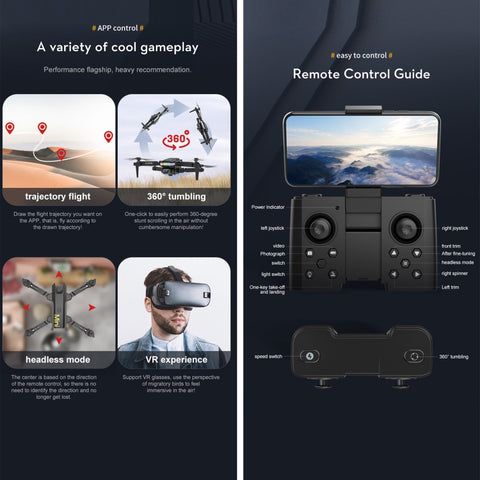 LSRC-XT8 Single Camera 4K HD Wifi FPV Foldable Quadcopter Drone