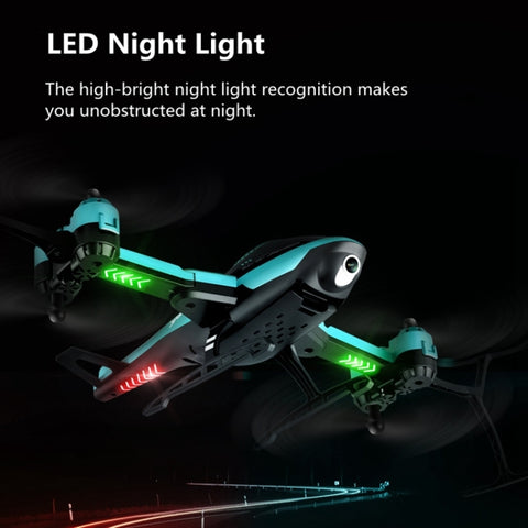 V10 4K HD Camera Helicopter With LED Drone Blue